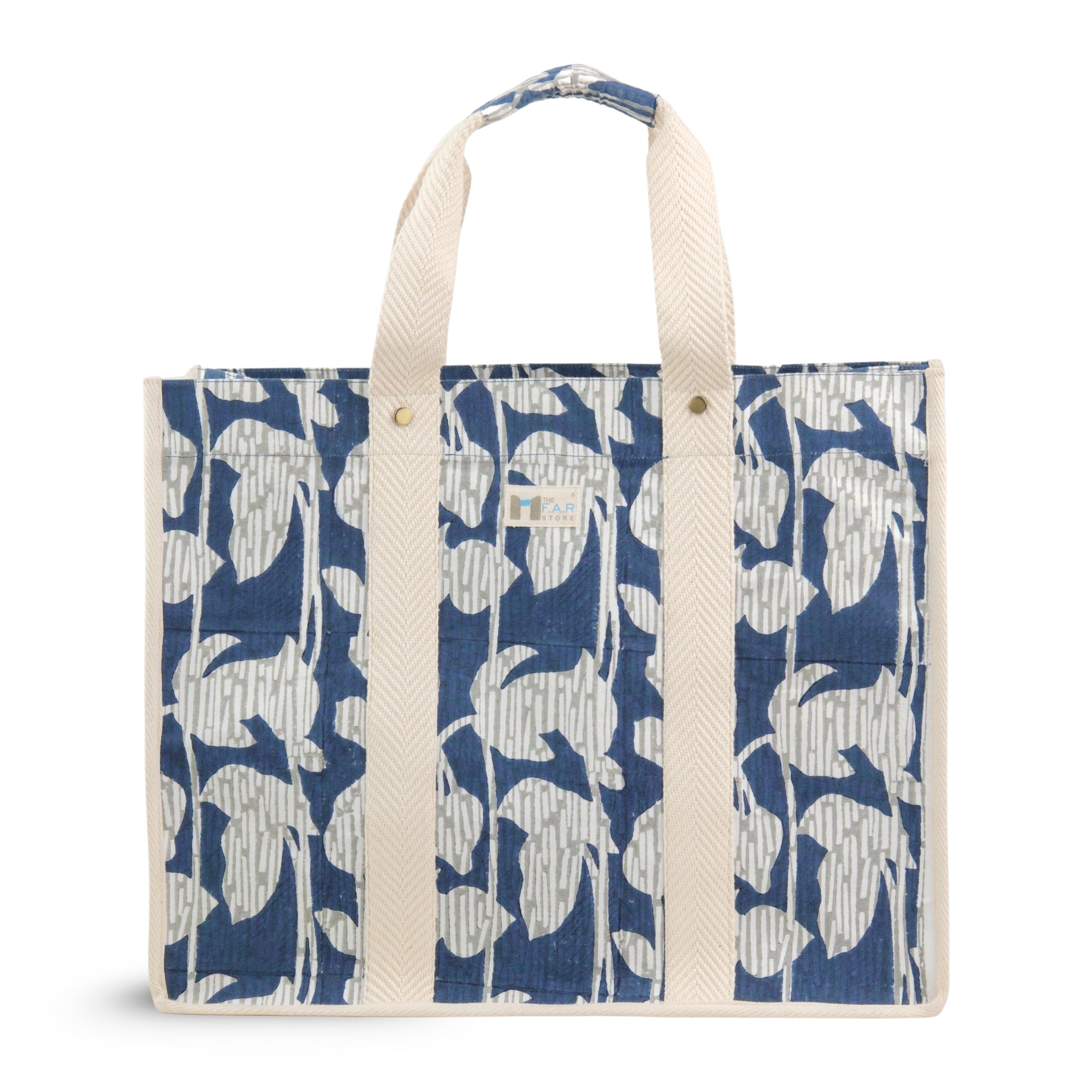 Square Tote - Nature's Canvas (Blue)