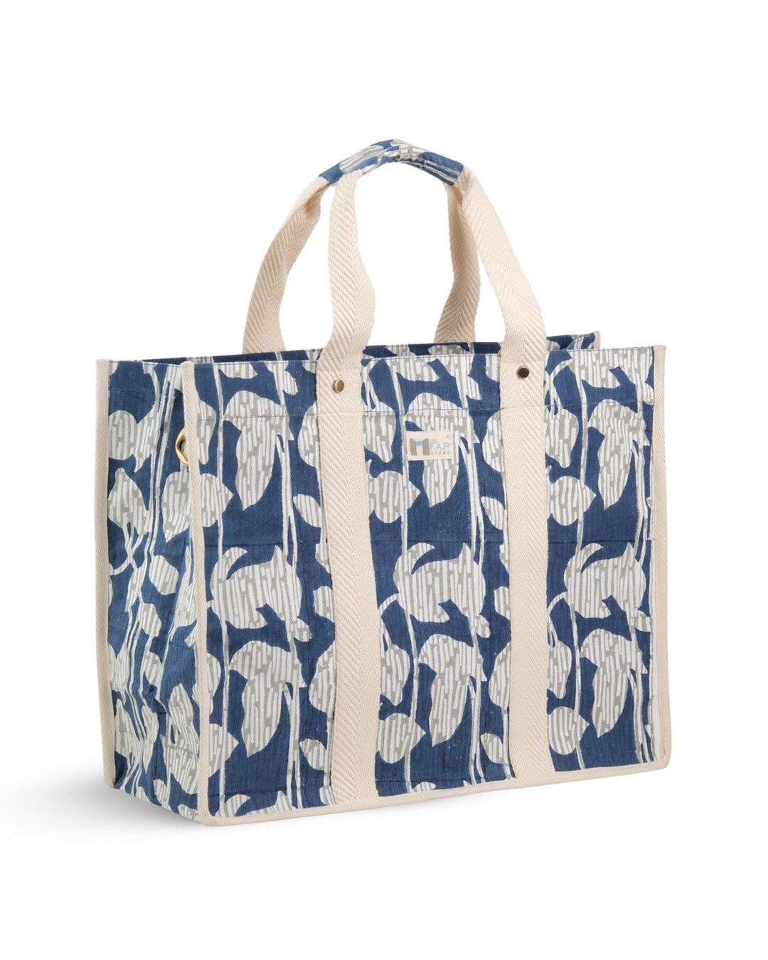 Nature's Canvas Blue - Square Tote