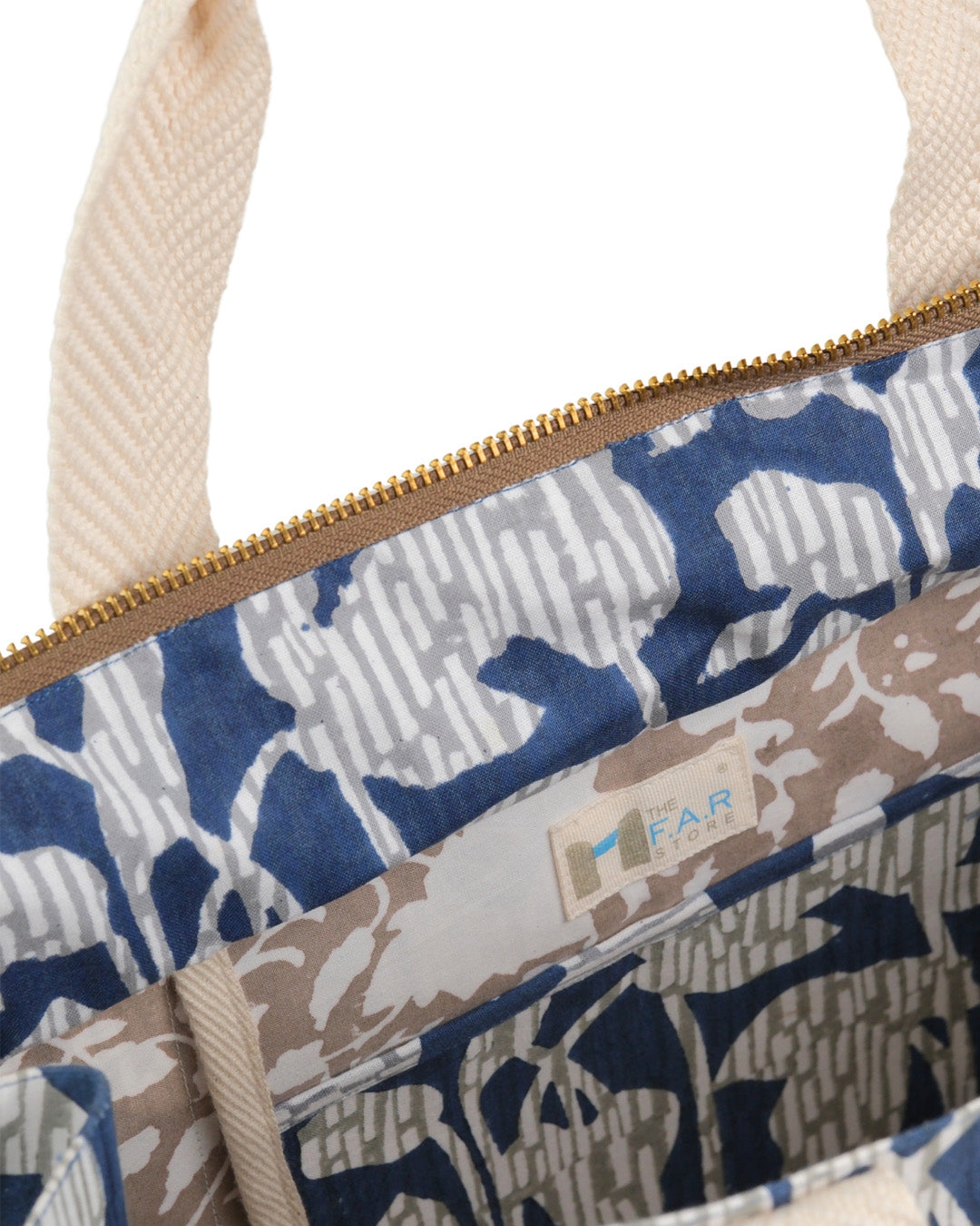 Nature's Canvas Blue - Square Tote