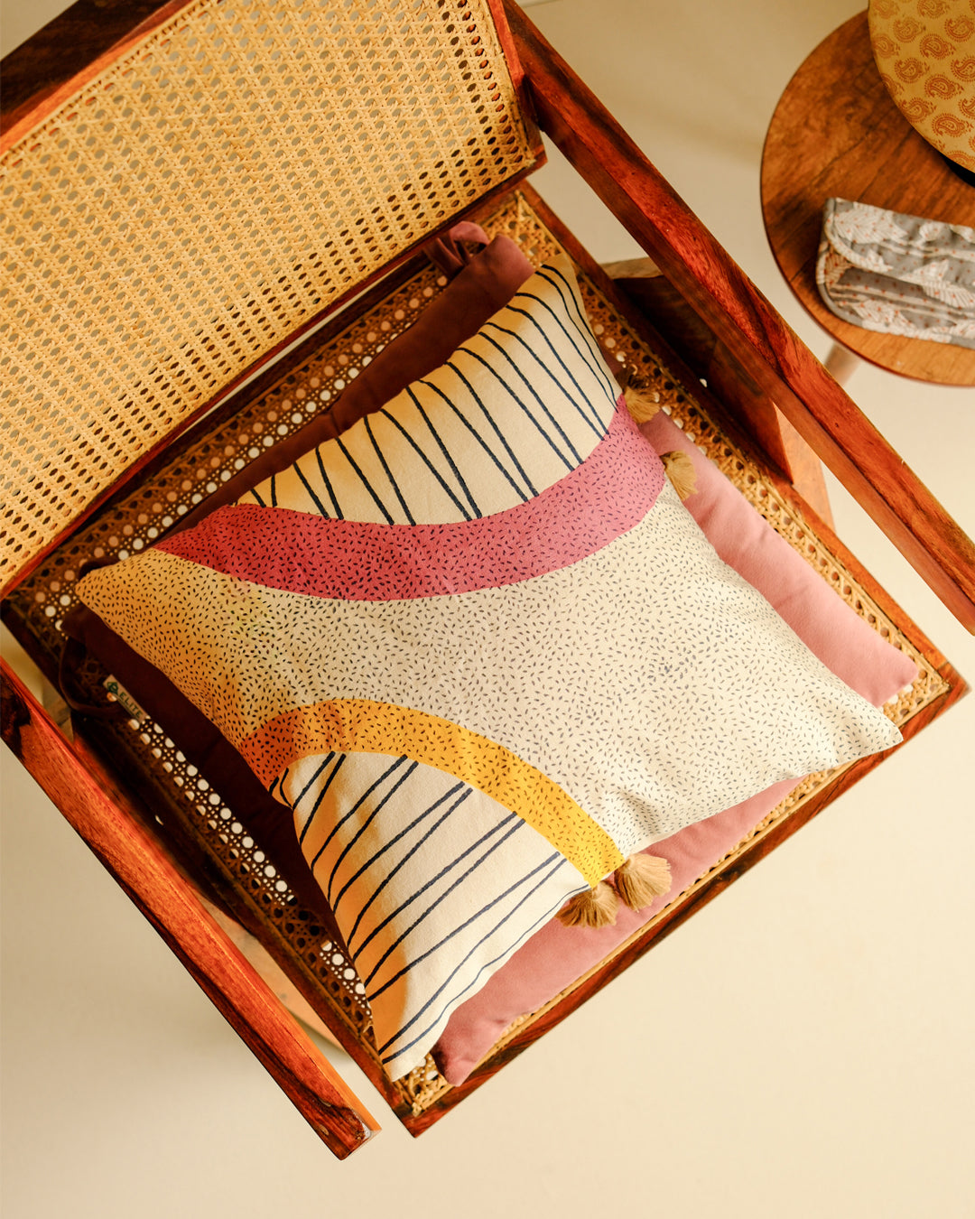 Spectrum Abstract Cushion Cover