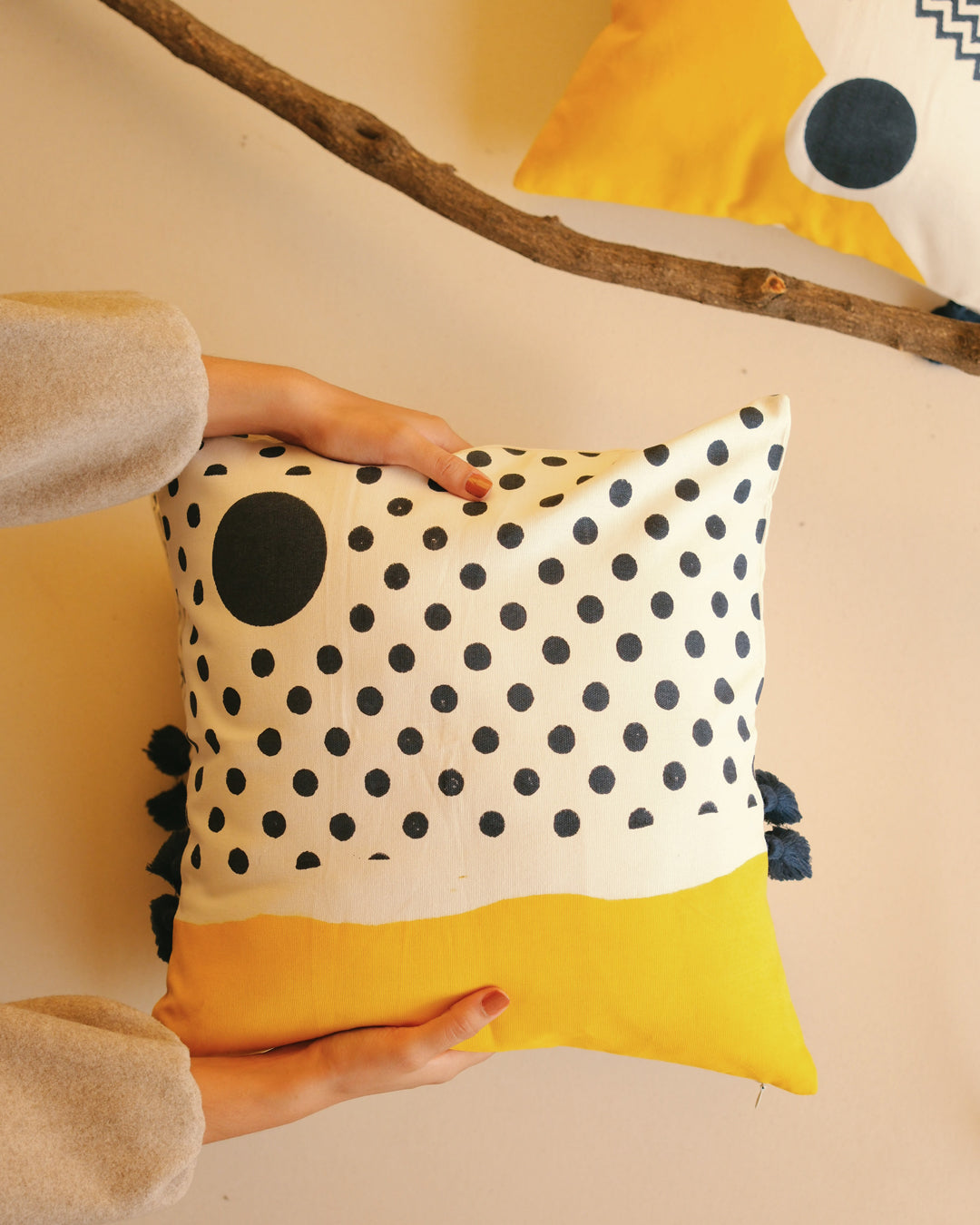 Sun Downer - Polka Dots Cushion Cover
