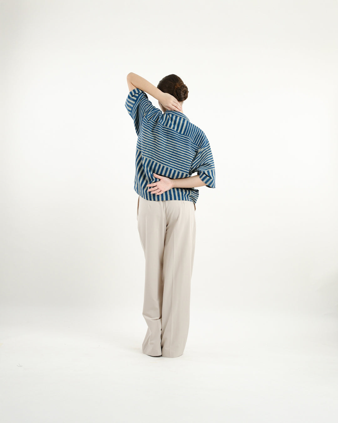 Indigo Frame Ajrakh Shirt
