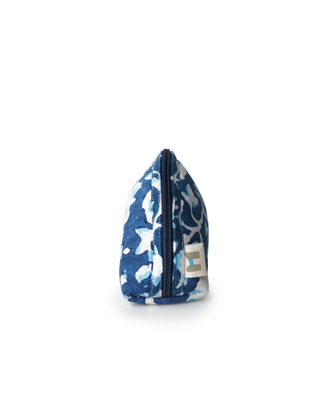 Botanical Bliss Blue - Curved Coin Pouch