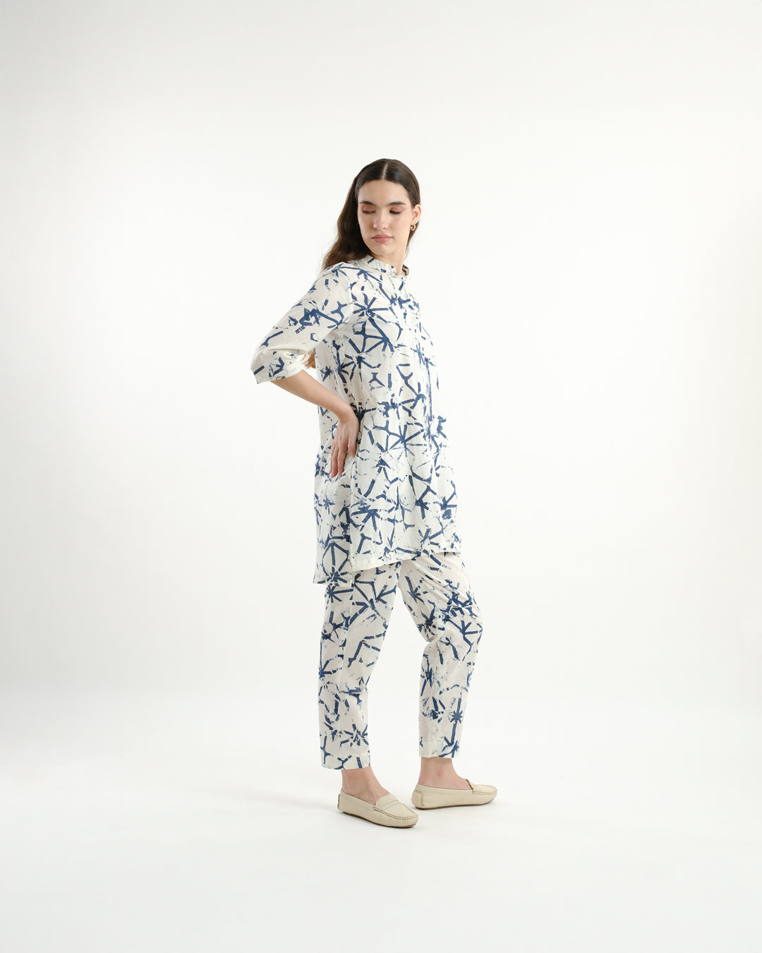 Broken Angles Block Print Co-ord Set