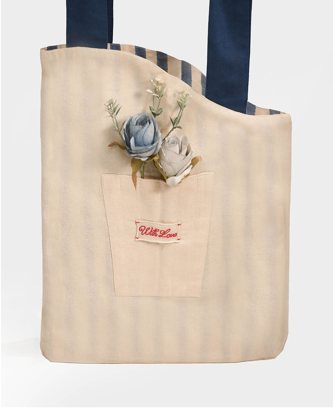 Reversible Blue Bouquet Bag (L)