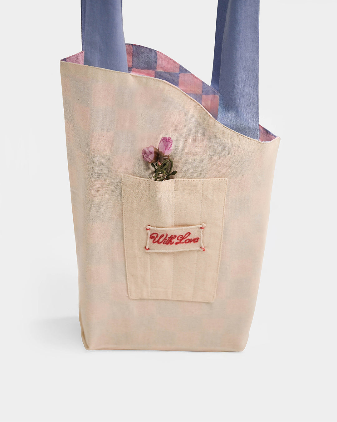 Reversible Purple Bouquet Bag (S)