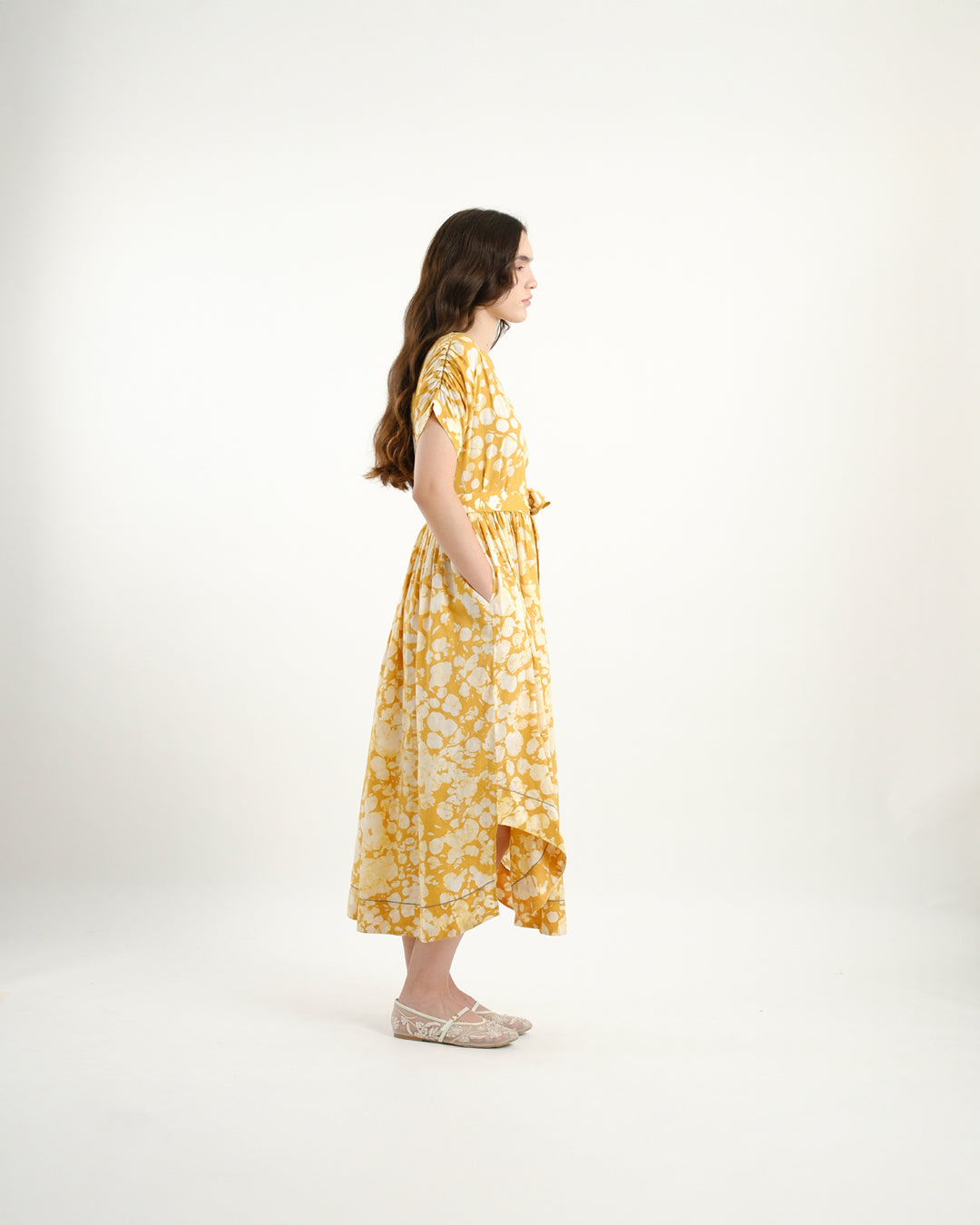 Sunlit Bloom Batik Dress