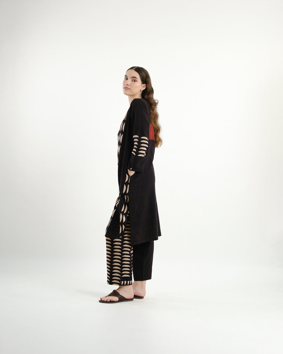 Broken Cookies Ajrakh Co-ord Set