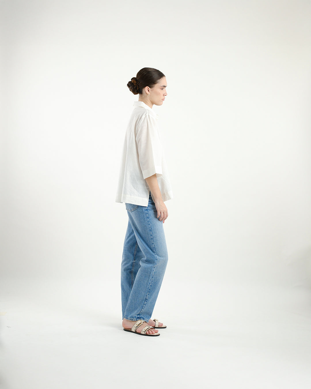 Chakra Blue Tie & Dye Handloom Cotton Shirt