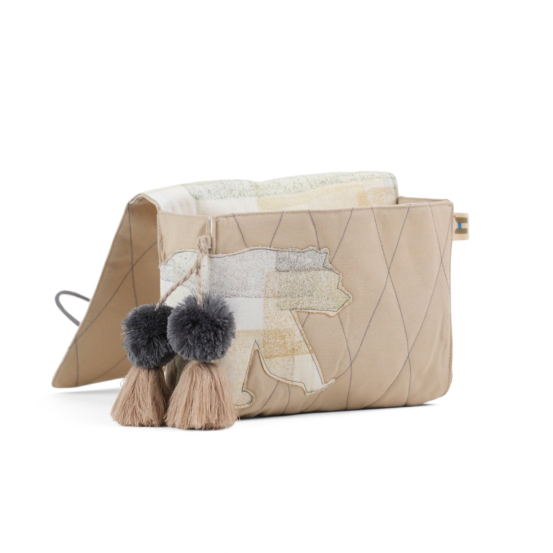 Gond Cable Pouch - Bear (Beige)