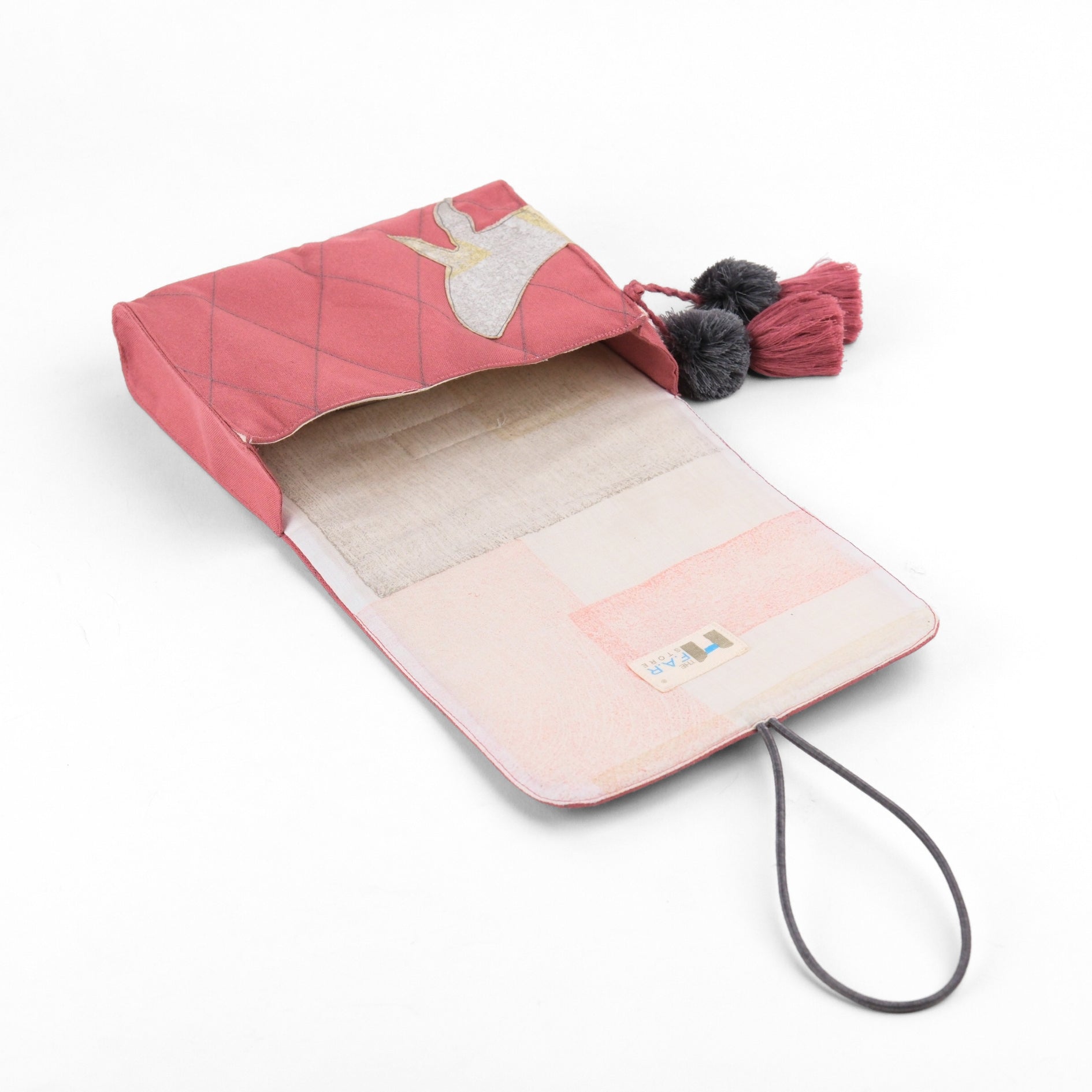 Gond Cable Pouch - Whale (Pink)