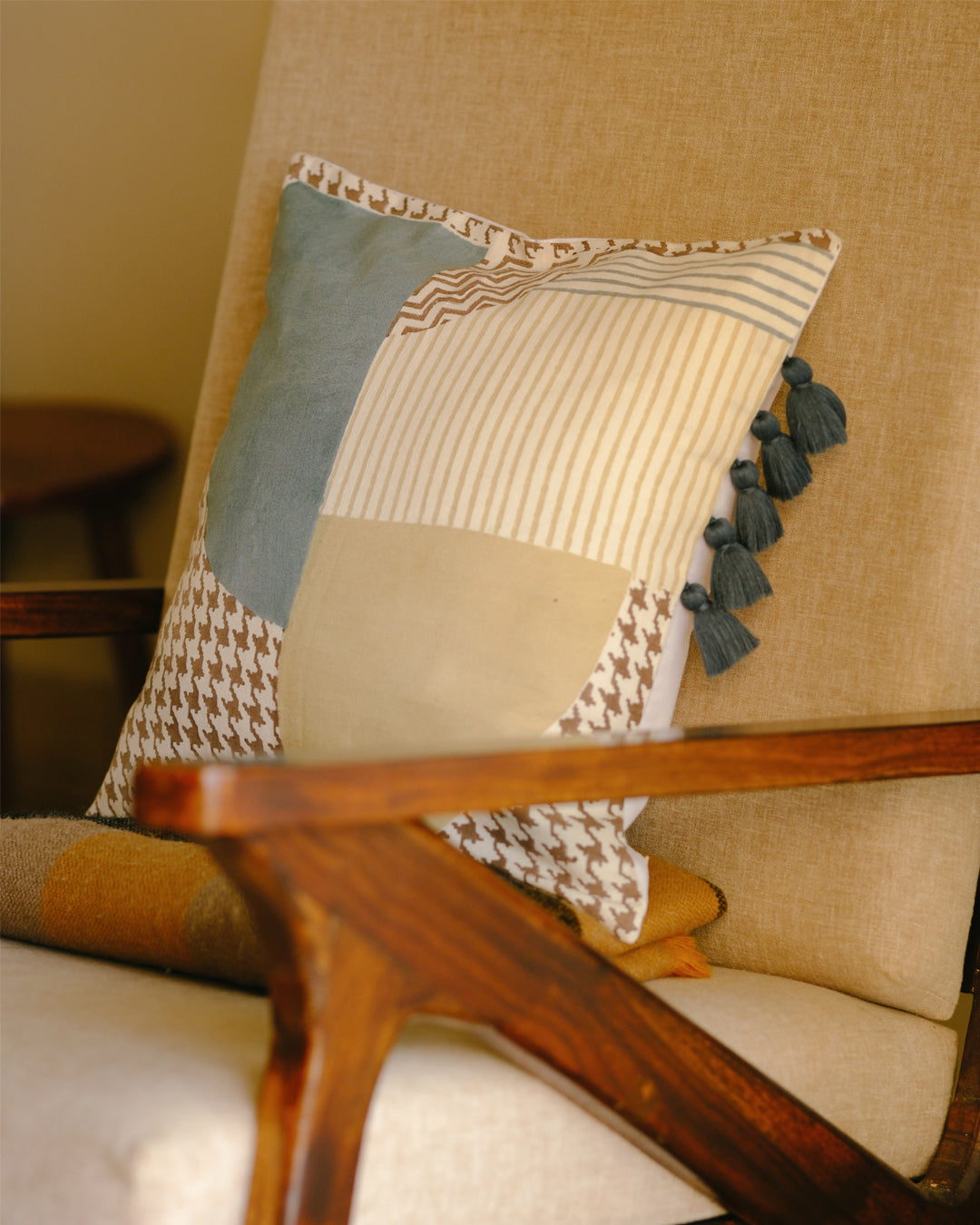 Timeless Neutrals - Abstract Cushion Cover