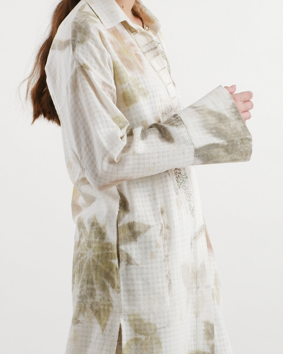 Botanical Print Hand Embroidered Co-ord Set