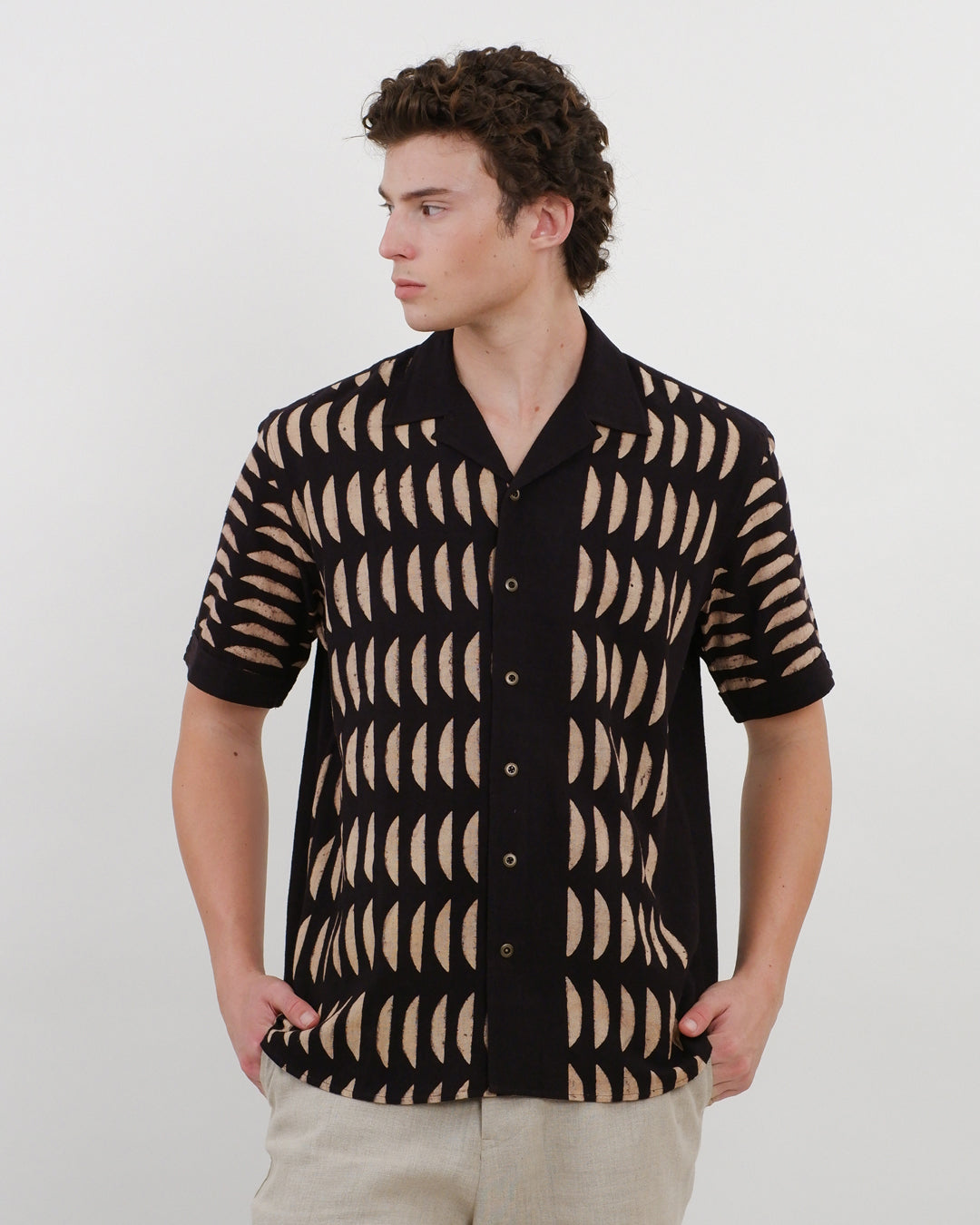 Broken Cookies Ajrakh Short Sleeve Shirt
