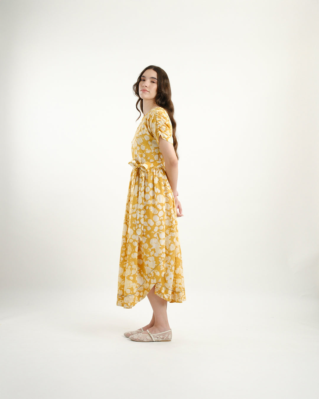 Sunlit Bloom Batik Dress