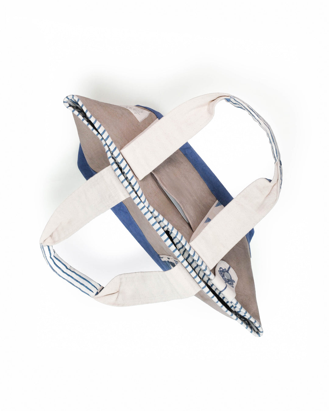 Grey & Blue Zentangle - Tote