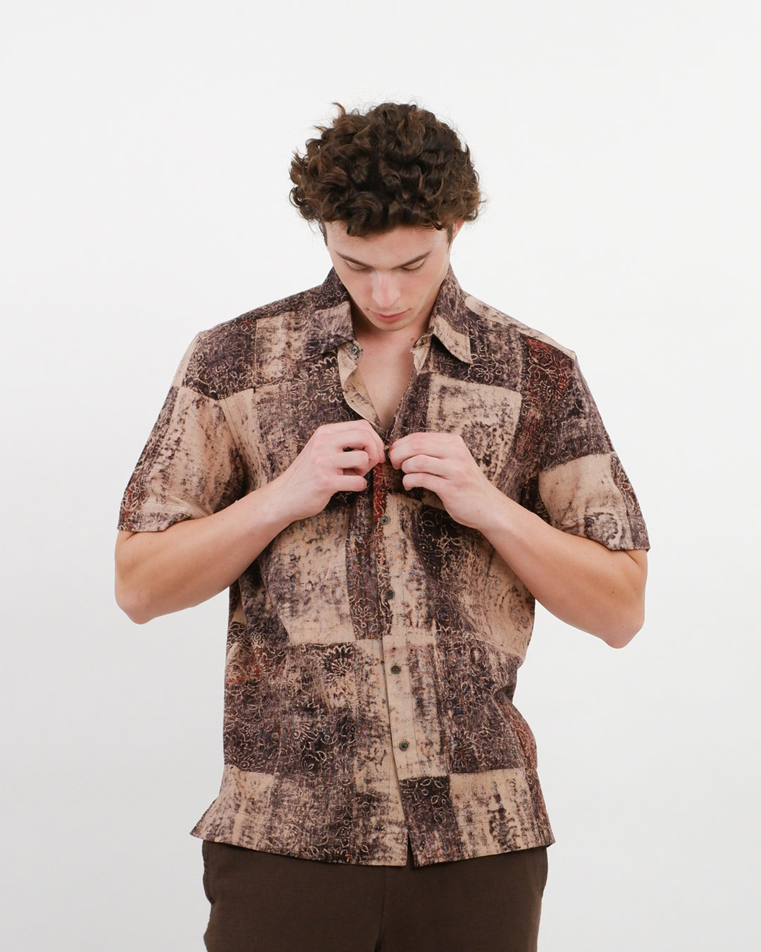 Ajrakh Imprint Short Sleeve Shirt