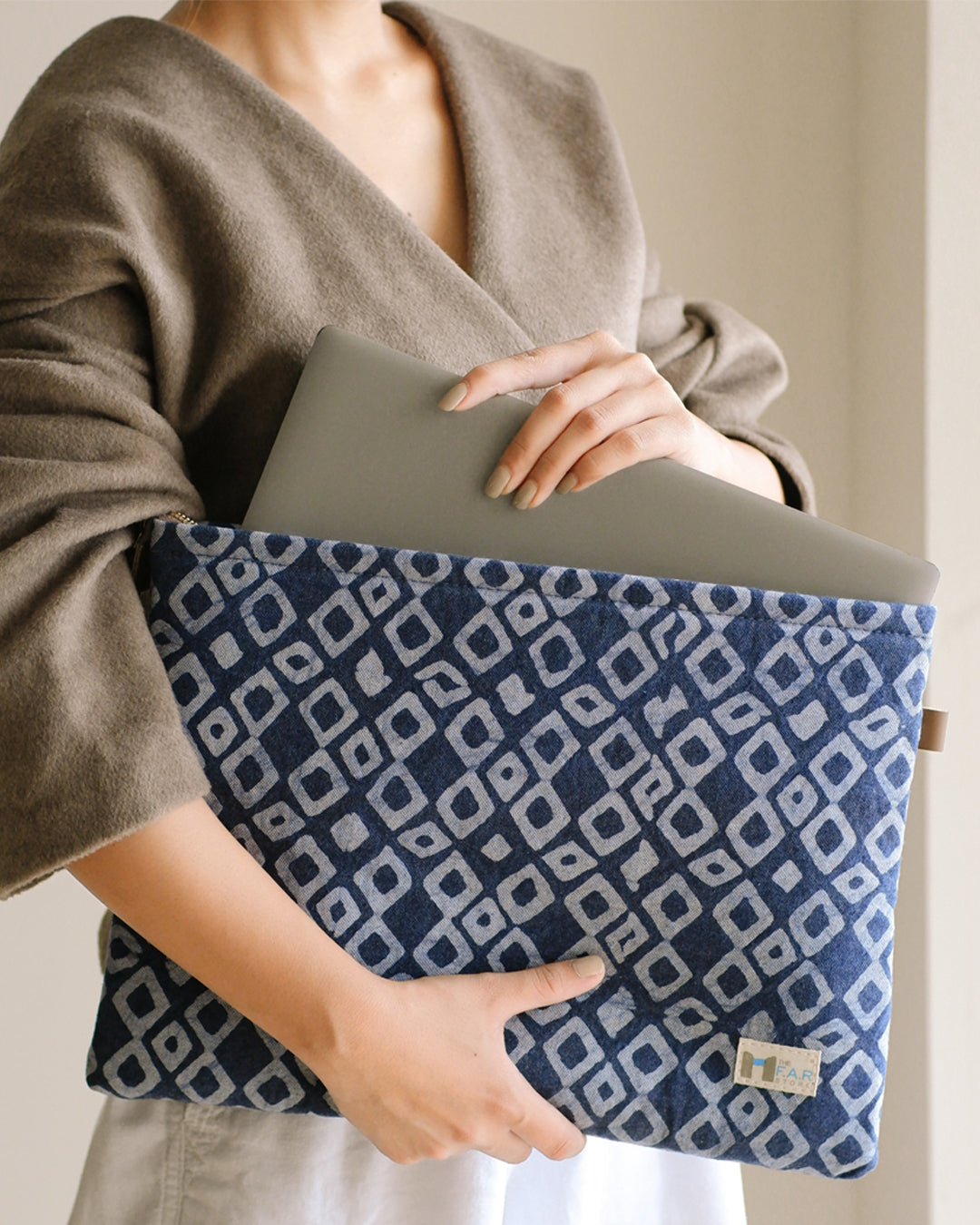 Denim Geometric - Laptop Sleeve