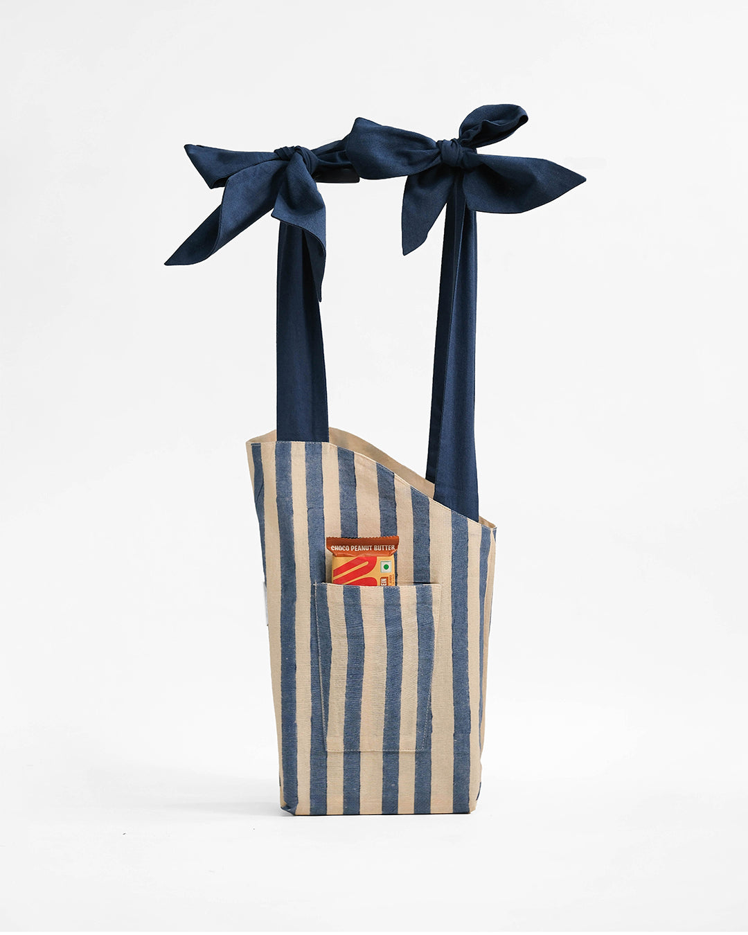 Reversible Blue Bouquet Bag (S)