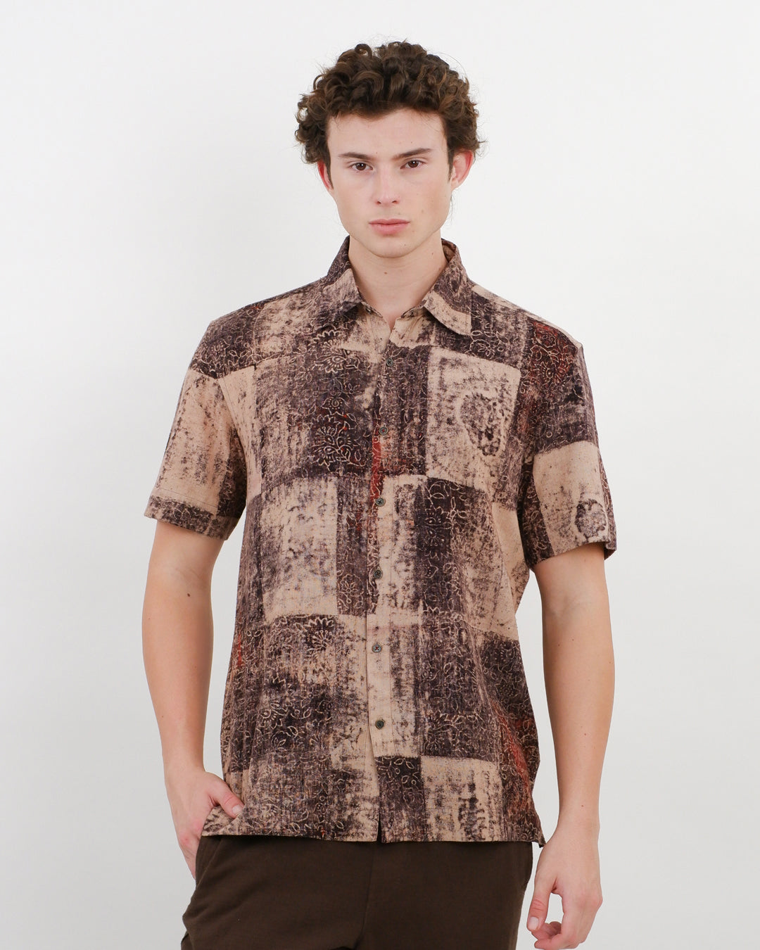 Ajrakh Imprint Short Sleeve Shirt