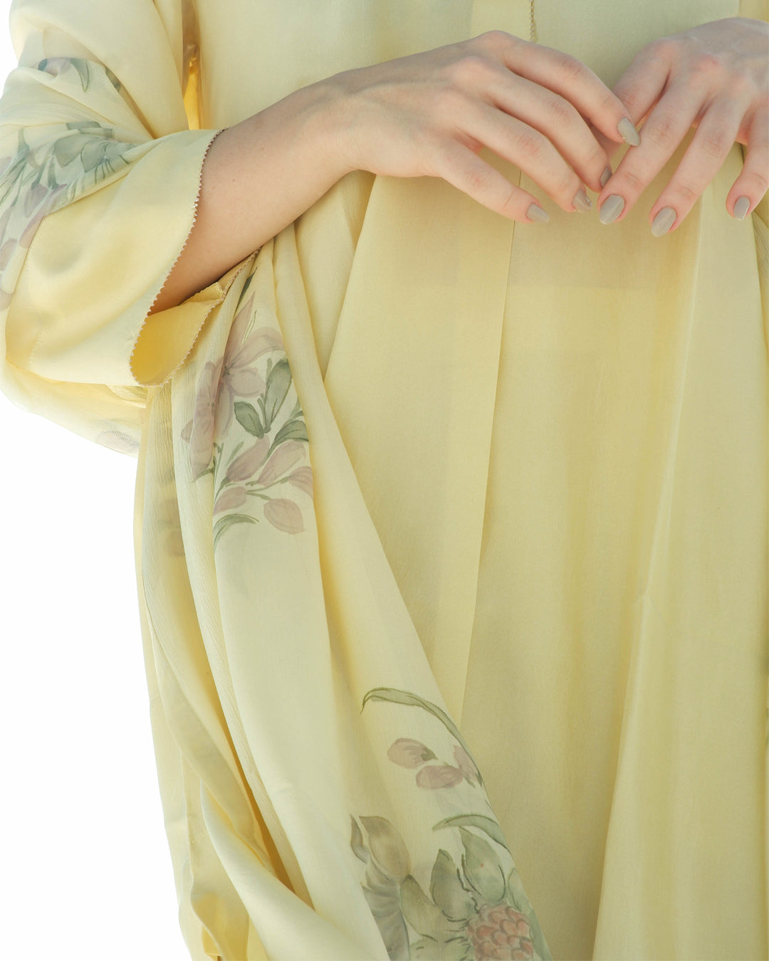 Lemon Yellow Bead Gulpari Kurta & Pant Set