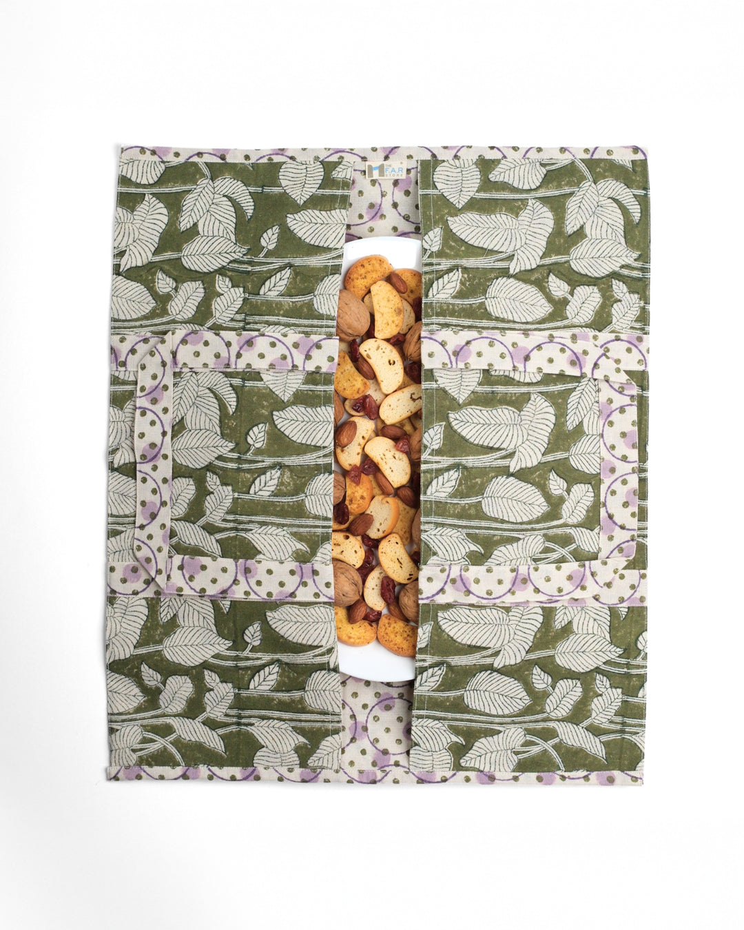 Set of 3 - Nature's Canvas Green Pie Bags