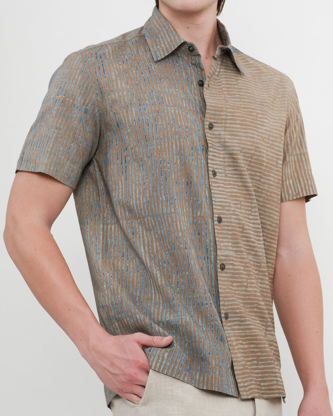 Inverse Reverse Ajrakh Short Sleeve Shirt