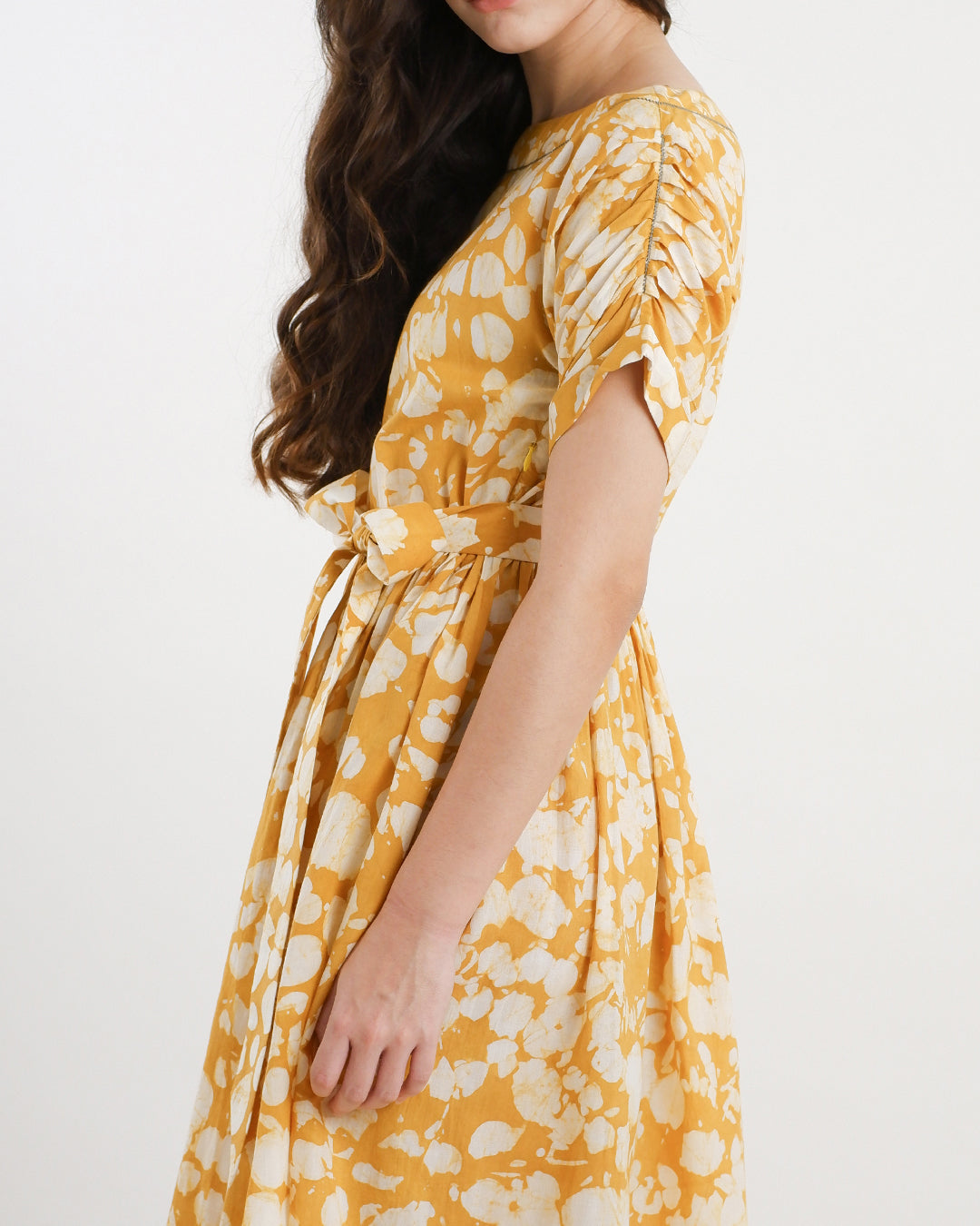 Sunlit Bloom Batik Dress