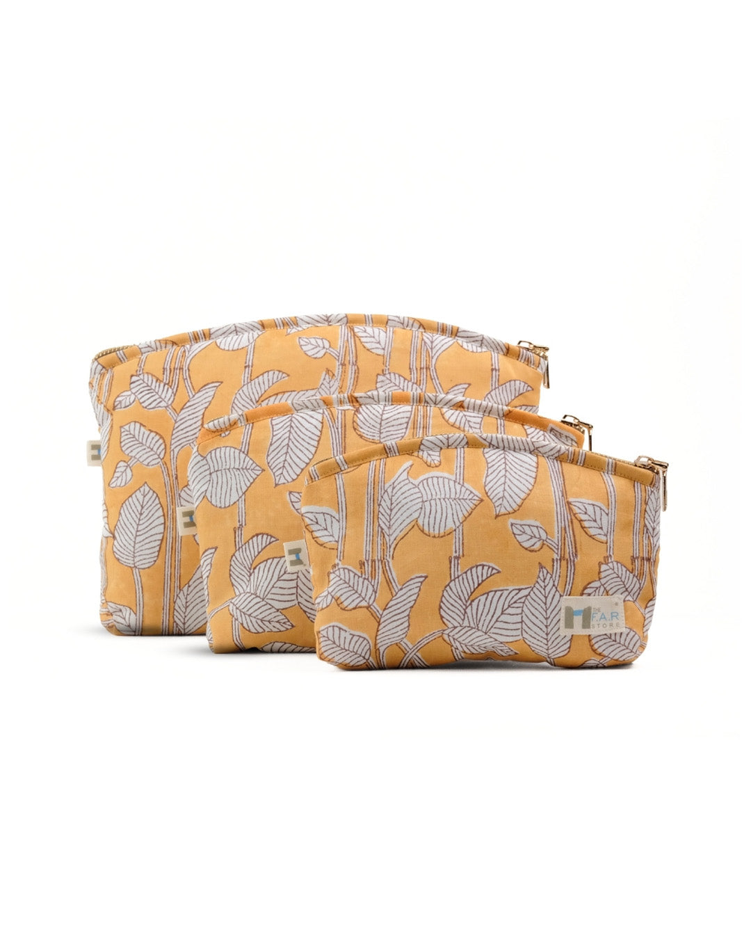Set of 3 - Nature's Canvas Yellow Utility Pouch