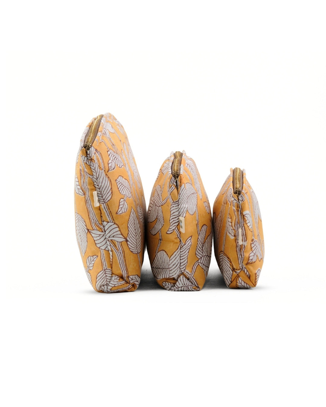 Set of 3 - Nature's Canvas Yellow Utility Pouch