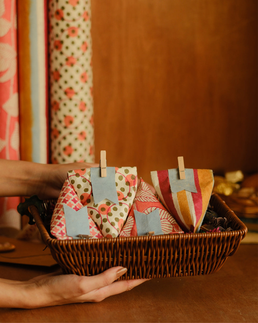 Set of 4 - The Unboxed Red Gift Wrapping Papers