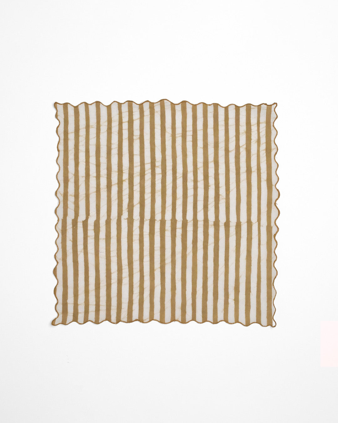 Set of 6 - Stripes Khaki Cocktail Napkins