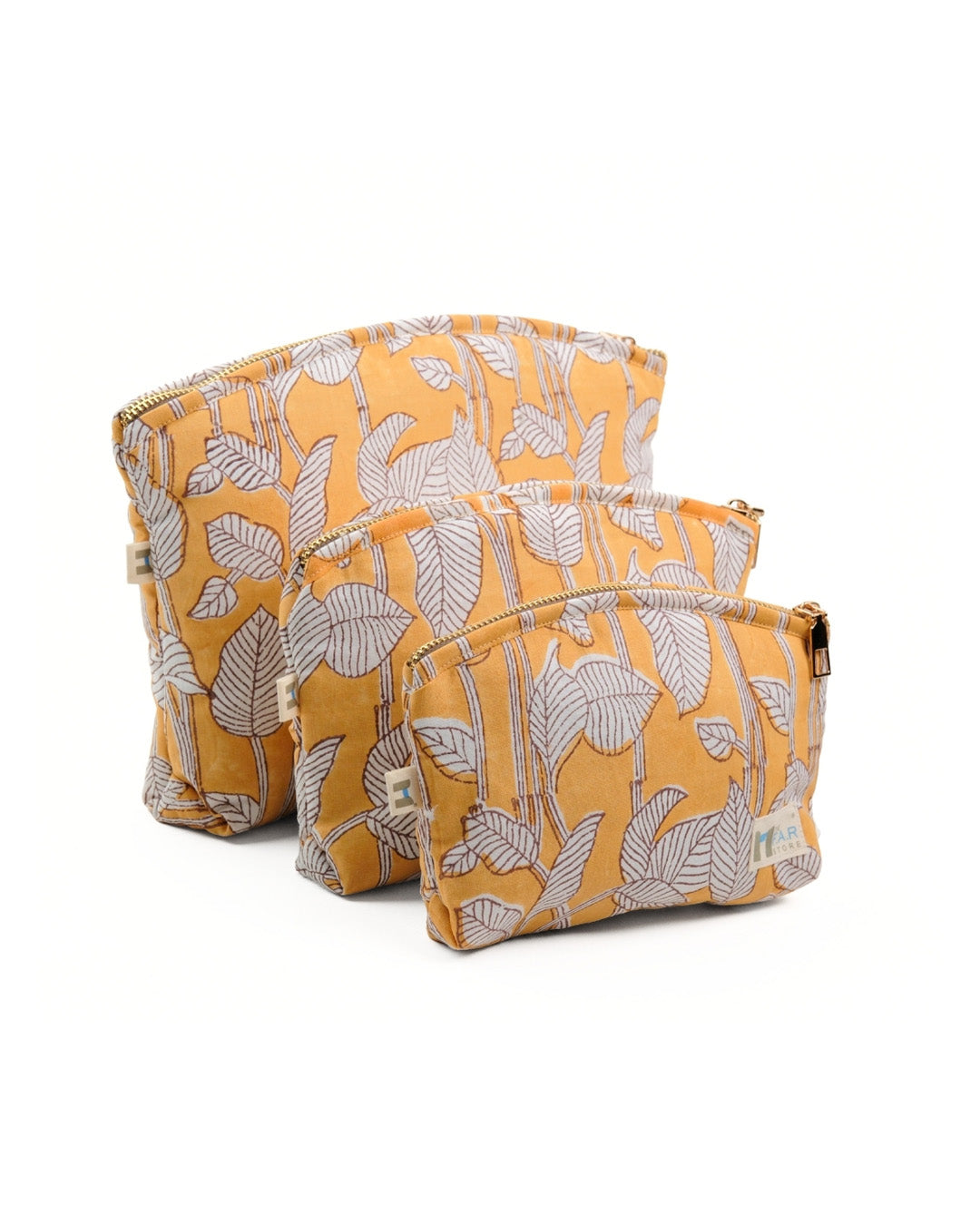Set of 3 - Nature's Canvas Yellow Utility Pouch