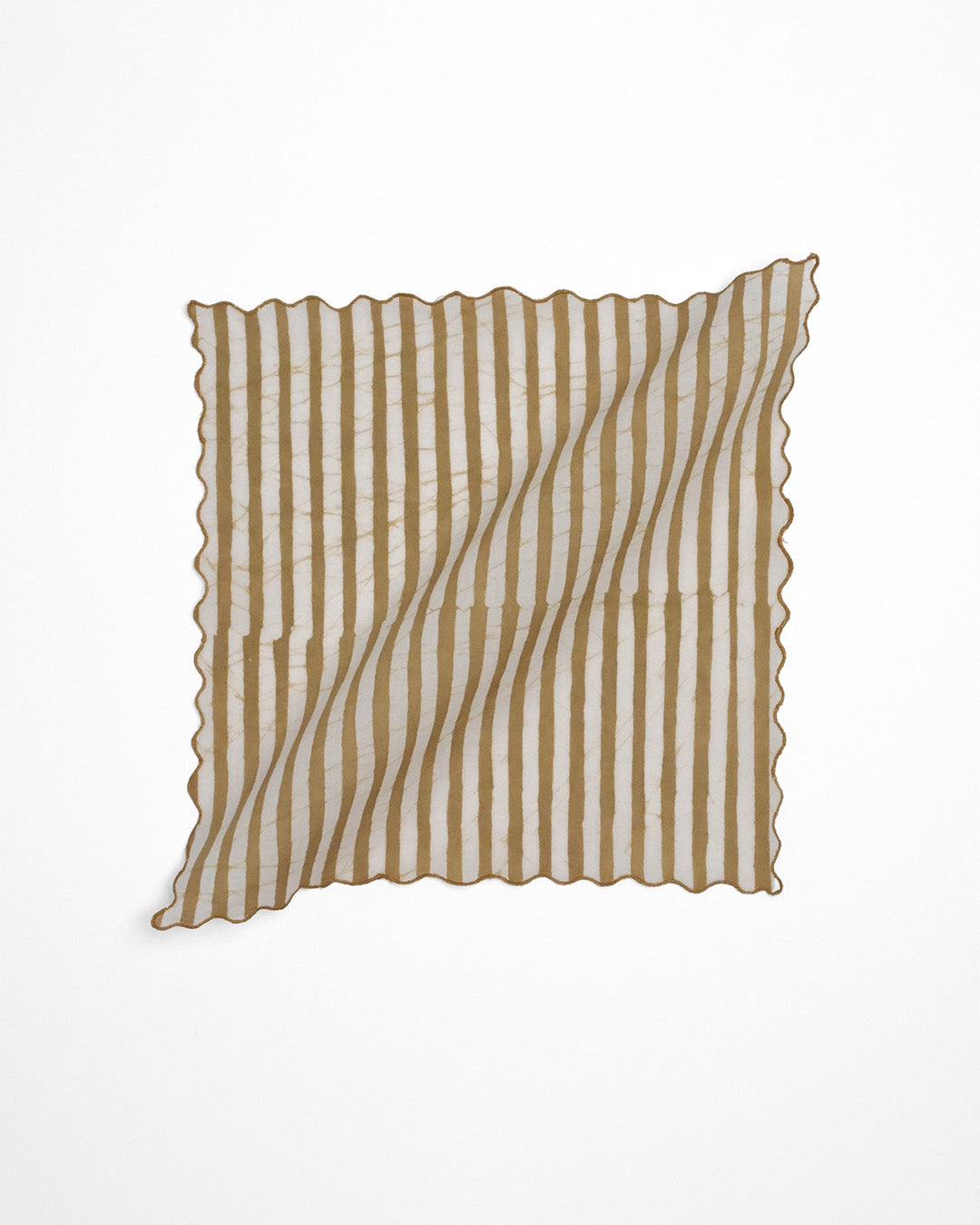 Set of 6 - Stripes Khaki Cocktail Napkins