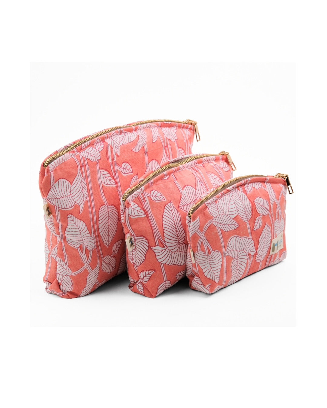 Set of 3 - Nature's Canvas Peach Utility Pouch