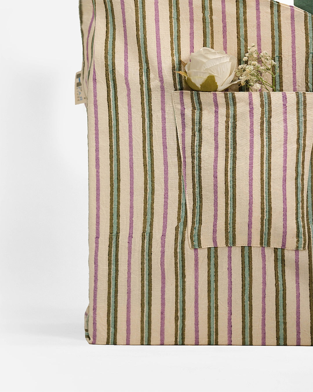Reversible Bottle Green Bouquet Bag (L)
