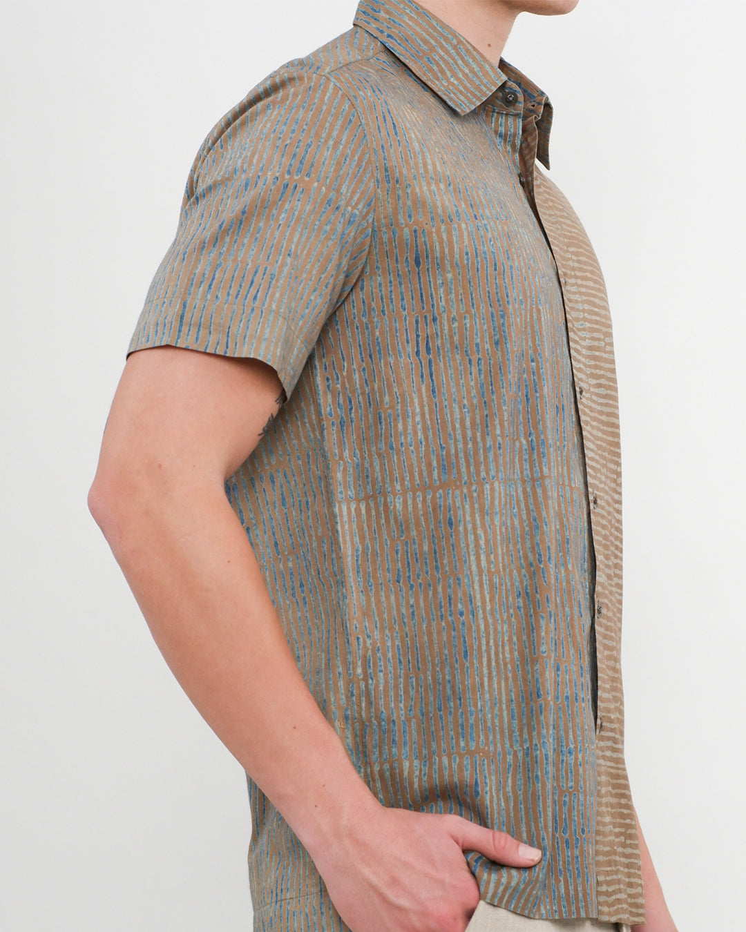 Inverse Reverse Ajrakh Short Sleeve Shirt