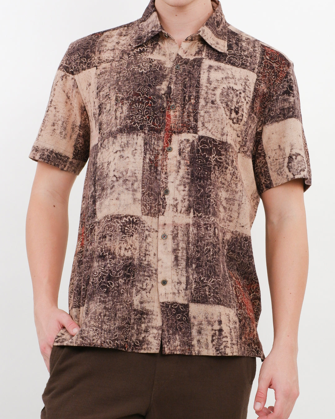 Ajrakh Imprint Short Sleeve Shirt