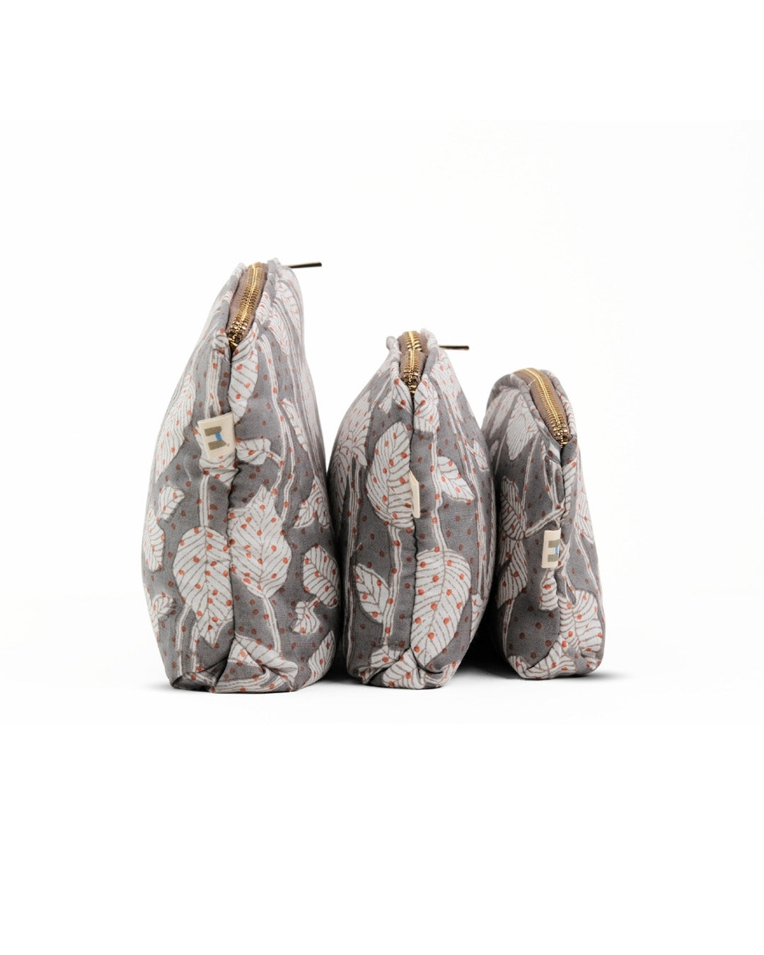 Set of 3 - Nature's Canvas Grey Utility Pouch