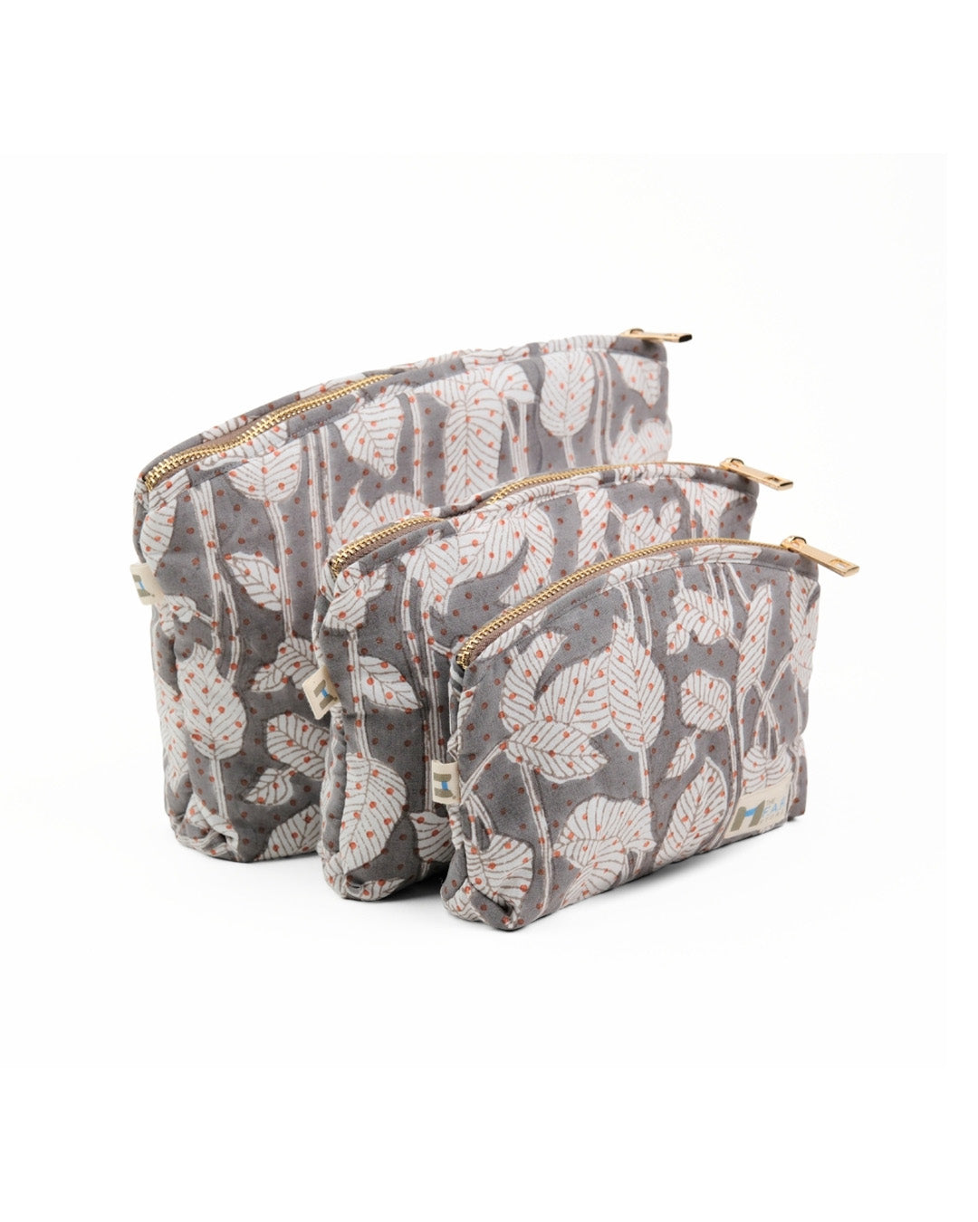 Set of 3 - Nature's Canvas Grey Utility Pouch