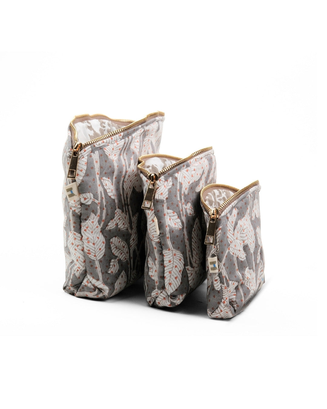 Set of 3 - Nature's Canvas Grey Utility Pouch