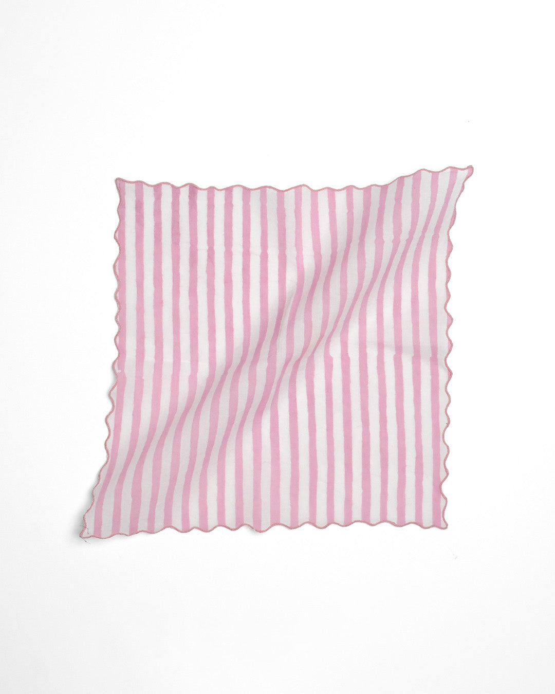 Set of 6 - Stripes Baby Pink Cocktail Napkins