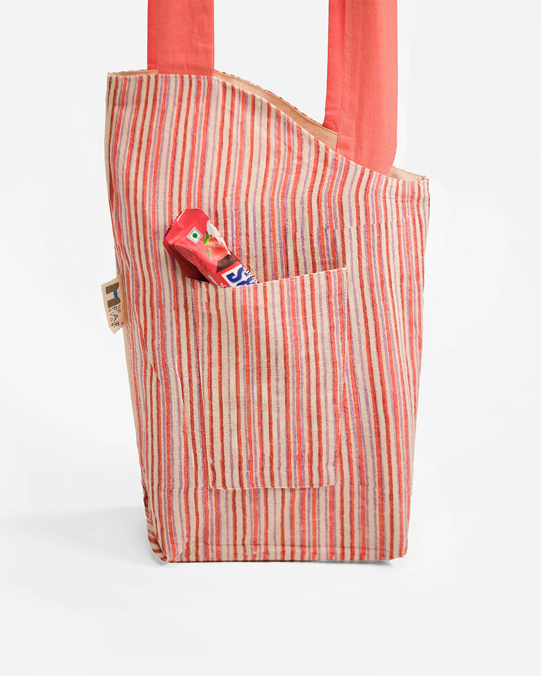 Reversible Bottle Coral Bouquet Bag (S)