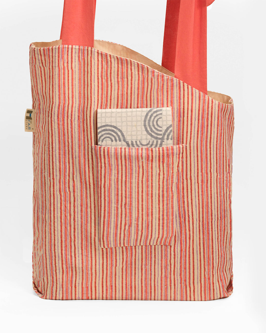 Reversible Bottle Coral Bouquet Bag (L)
