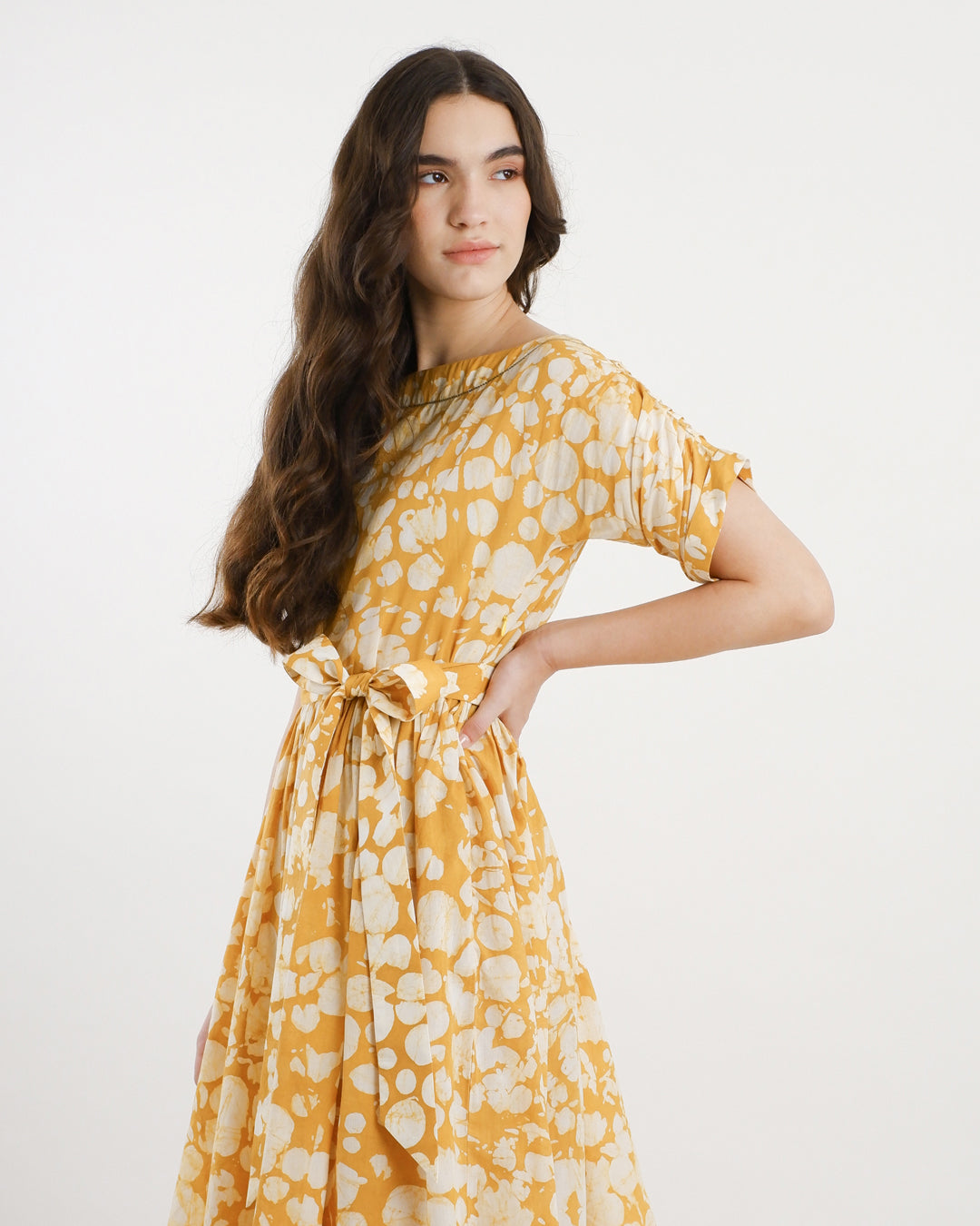 Sunlit Bloom Batik Dress
