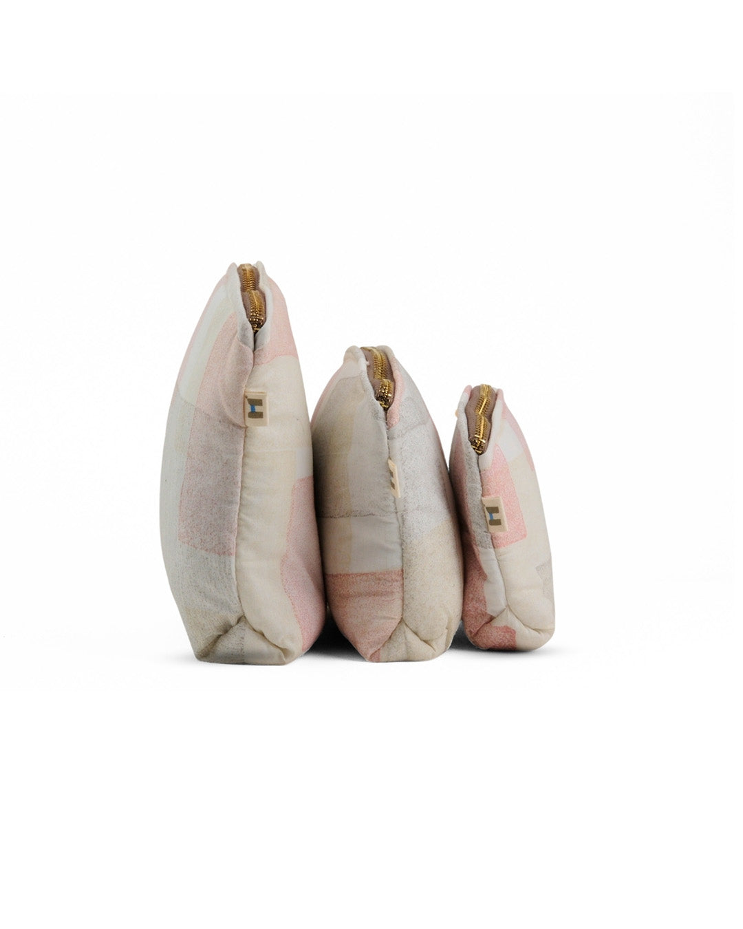 Set of 3 - Blockmetry Pink Utility Pouch