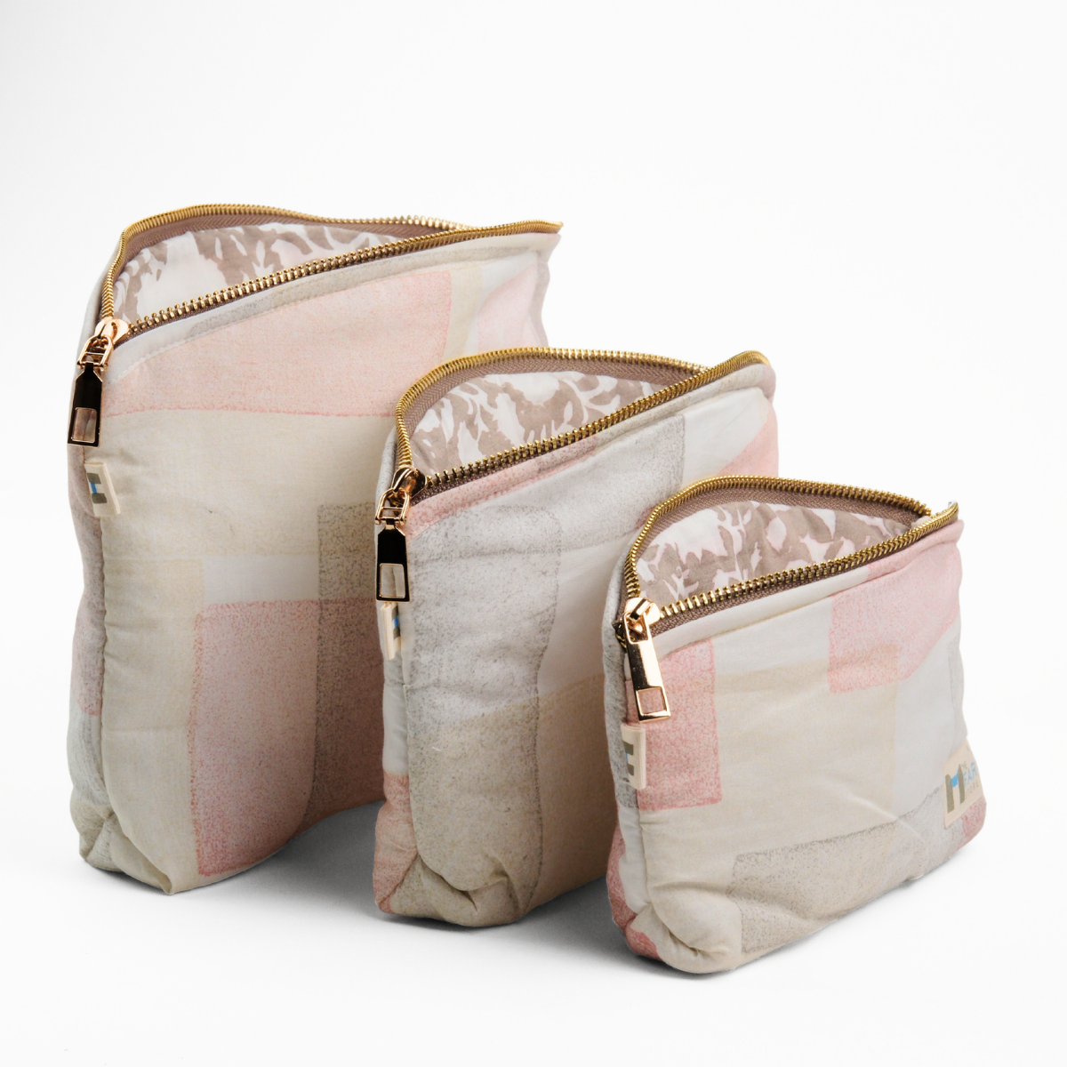 Utility Pouch - Blockmetry Pink (Set of 3)