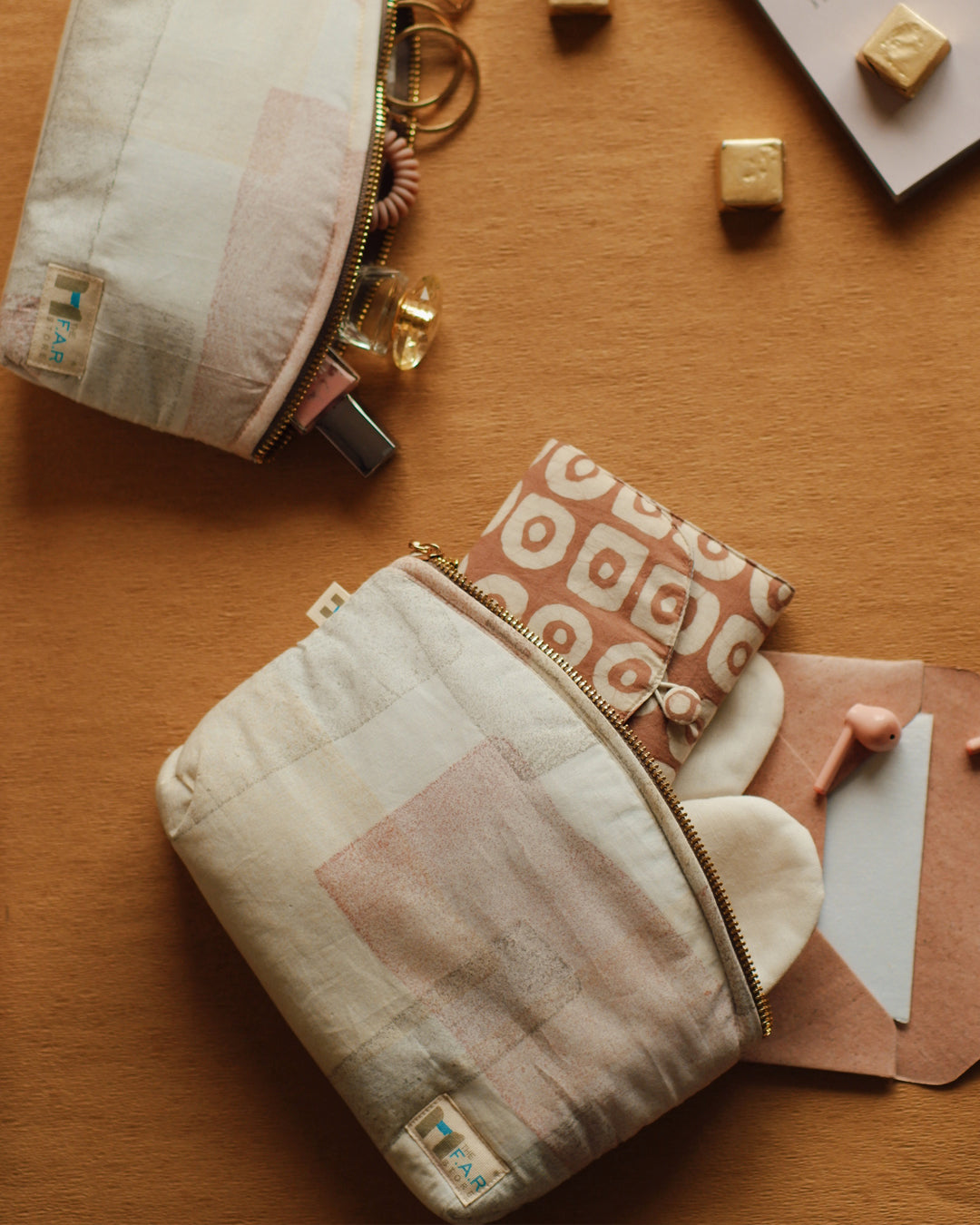 Set of 3 - Blockmetry Pink Utility Pouch