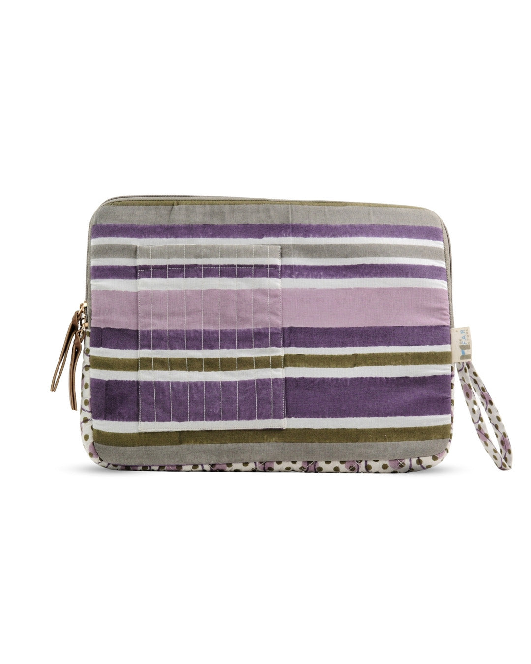 Barcode Purple Green - Laptop Sleeve