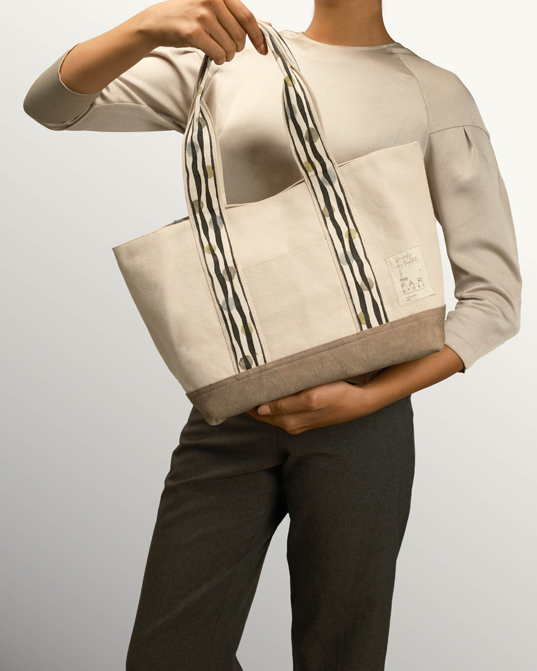 Stone Stripe Tote